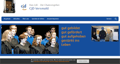 Desktop Screenshot of cjd-versmold.de